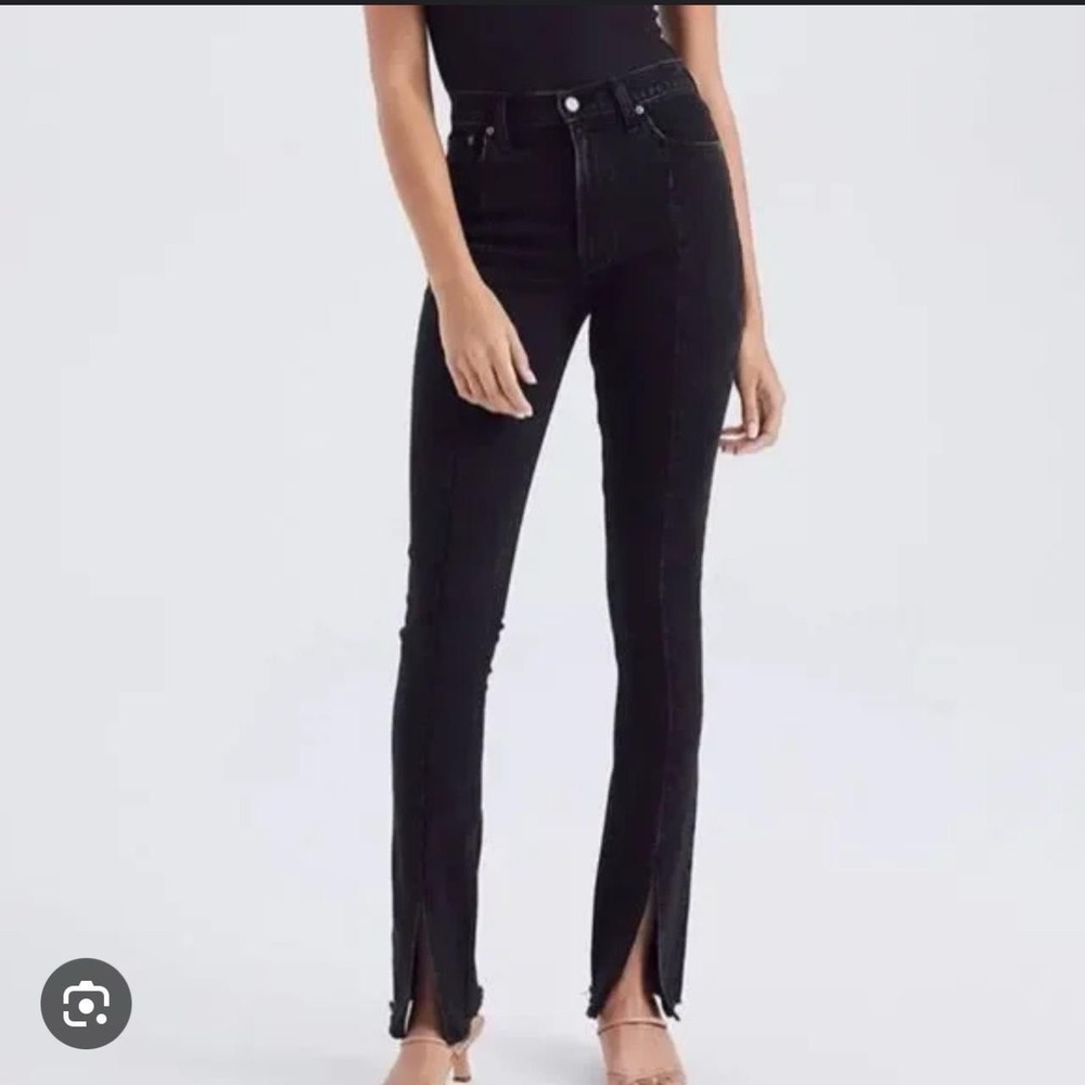 Abercrombie & Fitch The Skinny High Rise Curve Love Black Jeans Women's Size 6 - Picture 1 of 9